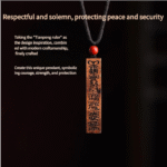 Lightning-Struck Wooden Canopy Ruler Pendant