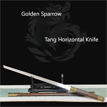 Golden Sparrow Tang Horizontal Knife